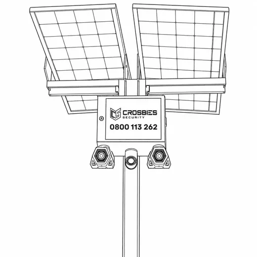 Gen-2 Solar CCTV Tower