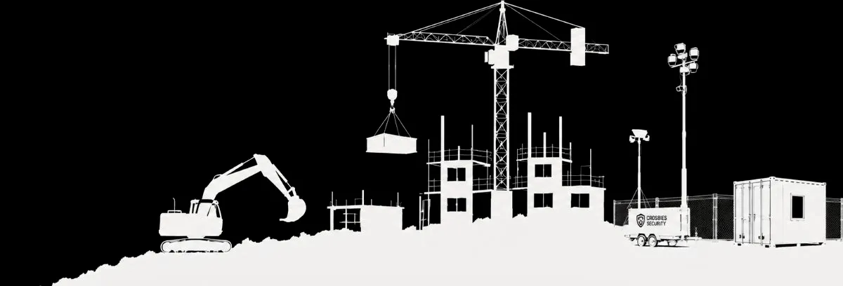 Construction site secured by Crosbies